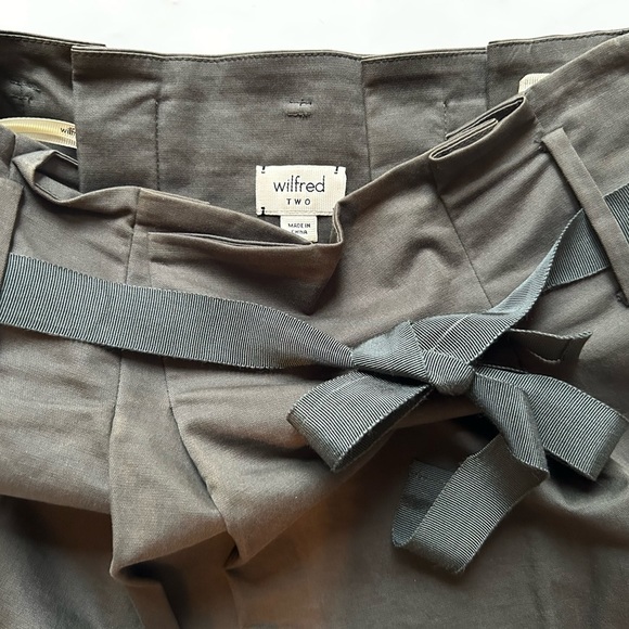 Aritzia Wilfred military green Paper Bag Skirt - Picture 5 of 10